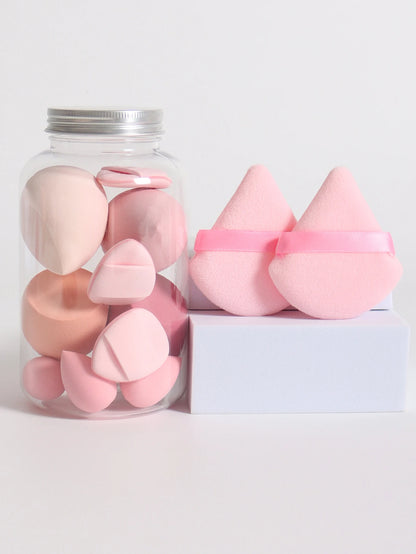 12Pcs Latex-Free Makeup Sponge Set for Flawless Application - Smarsty