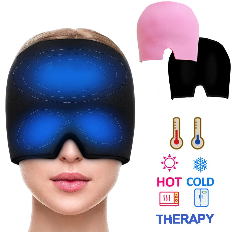 Gel Ice Headache Relief Hat for Migraine Support - Smarsty