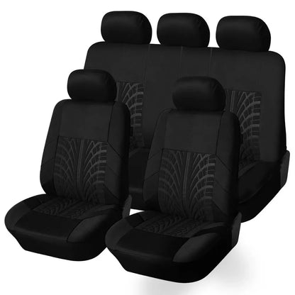 Universal Car Seat Covers Full Set Front And Rear Bench - Smarsty