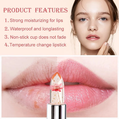 Flower Jelly Lipstick Set for Hydration and Color Change - Smarsty