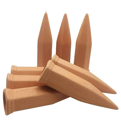 Self-Watering Terracotta Plant Stakes for Hassle-Free Care - Smarsty