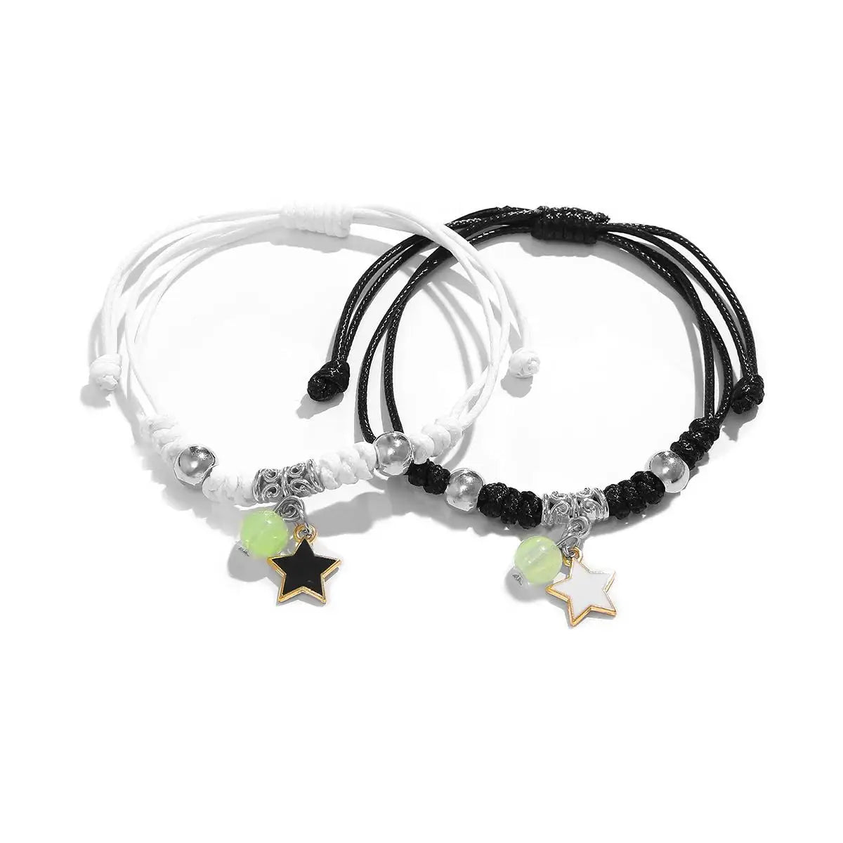 Luminous Beads Couple Bracelets Set for Matching Friends - Smarsty