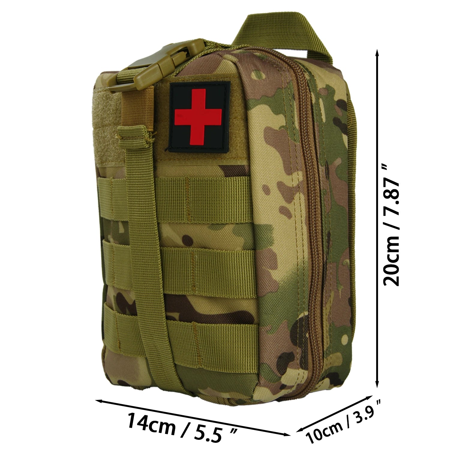 First Aid Bag Camping Tactical Medical Pouch EMT Emergency Survival Kit Hunting Outdoor Box Large Size 800D Nylon Bag Package by Smarsty