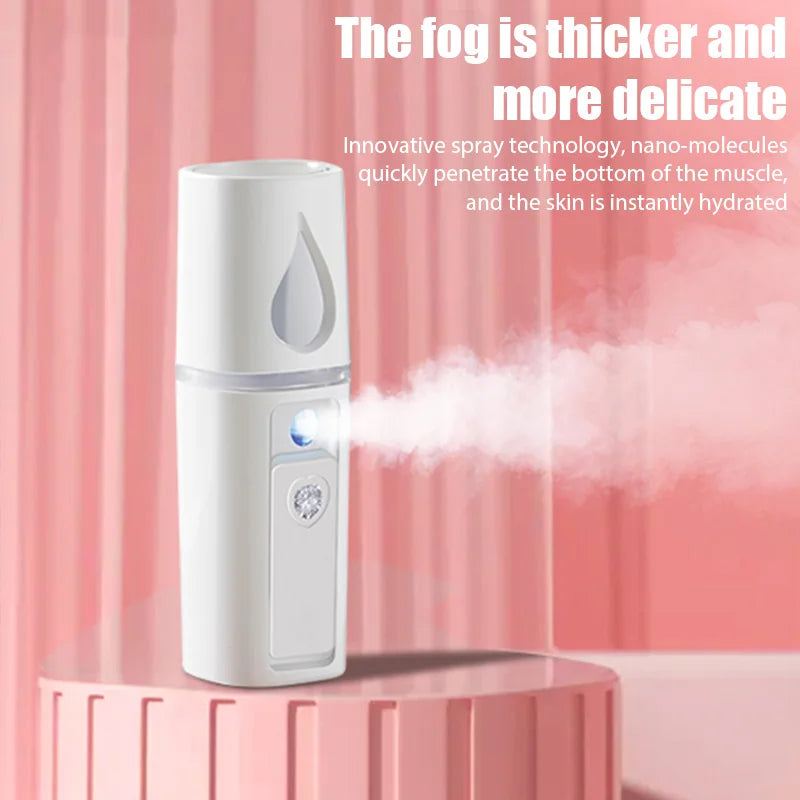 Mini Nano Mist Sprayer USB Rechargeable Facial Humidifier - Smarsty