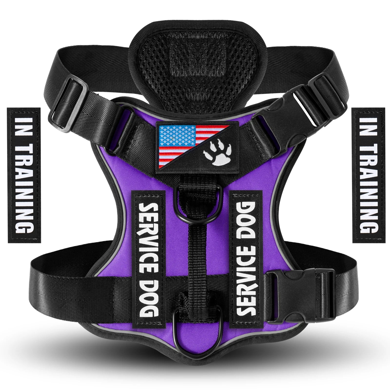 Reflective Service Dog Harness with Adjustable Soft Design - Smarsty