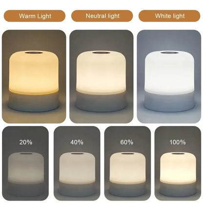 Dimmable LED Table Lamp With Remote 16 Color Options - Smarsty