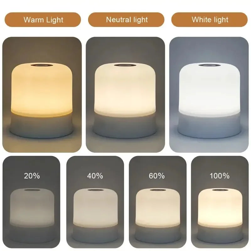 Dimmable LED Table Lamp With Remote 16 Color Options - Smarsty