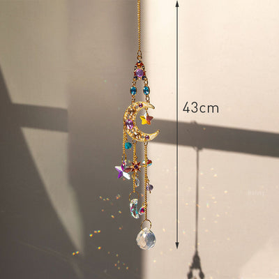 Hanging Crystal Pendant Suncatcher Wind Chimes for Home Decor - Smarsty