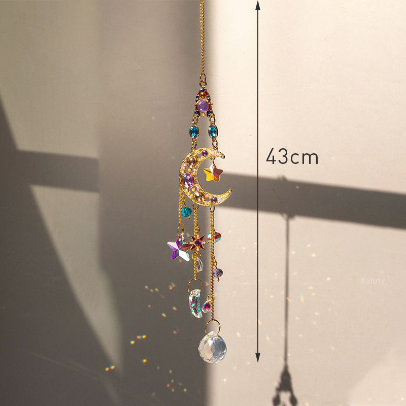 Hanging Crystal Pendant Suncatcher Wind Chimes for Home Decor - Smarsty