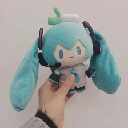 15cm Hatsune Miku Kawaii Q Version Figure Plush Doll Anime Peripheral Plush Stuffed Toy Collection Model Ornament Toy Girls Gift