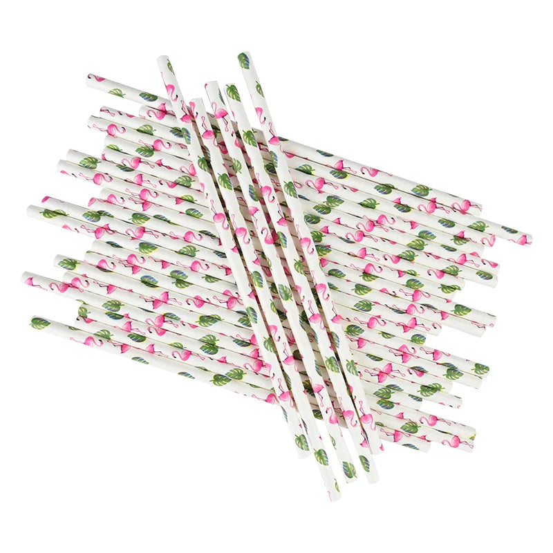 50PCS Hawaiian Party Umbrella Straws for Tropical Celebrations - Smarsty