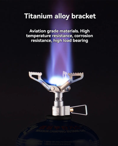 BRS-3000T Titanium Mini Camping Gas Burners 25g One-Piece Pocket Stove Outdooor Hiking Folding Cooking Furnace Portable by Smarsty