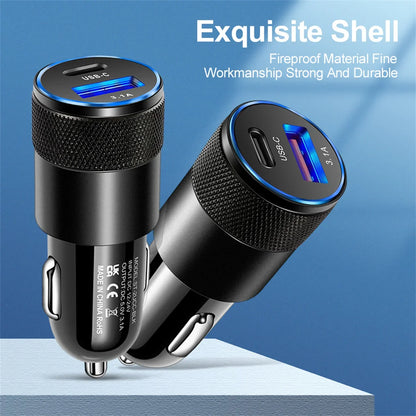 USB Type C Car Charger With Fast Charging For Phones - Smarsty