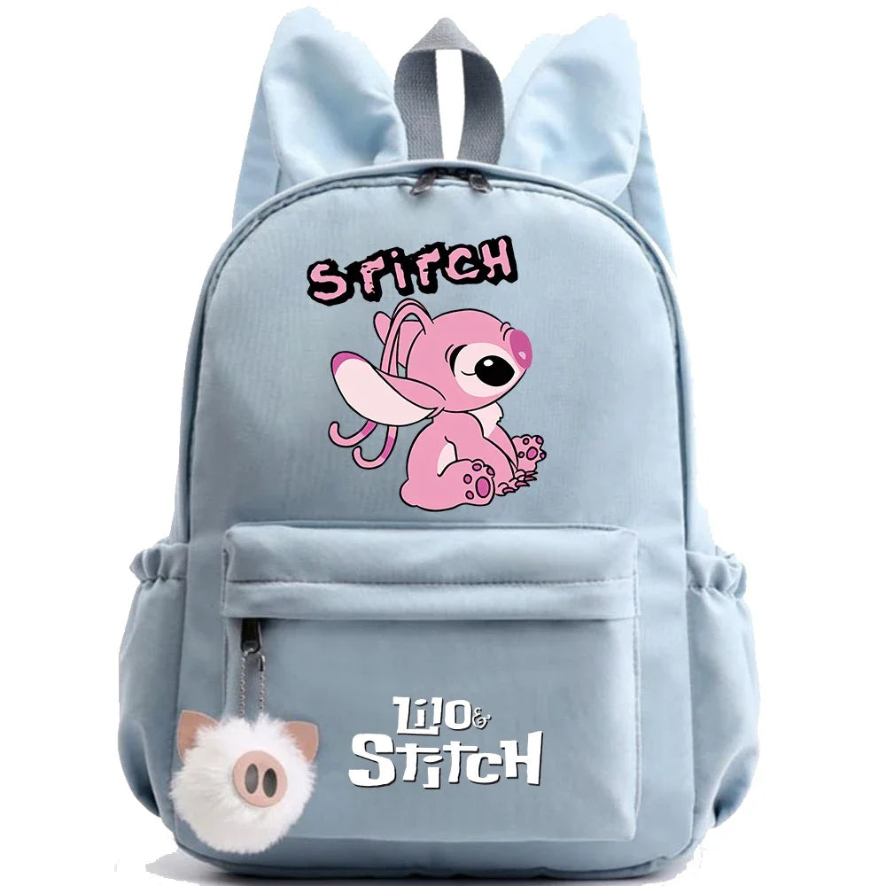 HOT Disney Lilo Stitch Backpack for Girl Boy Student Teenager Children Rucksack Women Casual School Bags Kids Birthday Gift Toy - Smarsty