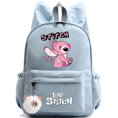 HOT Disney Lilo Stitch Backpack for Girl Boy Student Teenager Children Rucksack Women Casual School Bags Kids Birthday Gift Toy - Smarsty