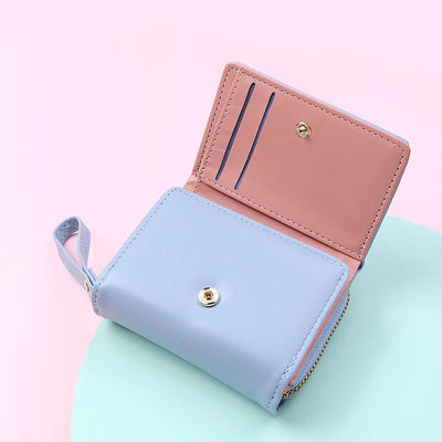 Luxury Brand Women's Small Wallet Female Card Holder Short Wallets with Coin Purse for Woman Ladies PU Leather Hasp Mini Clutch - Smarsty