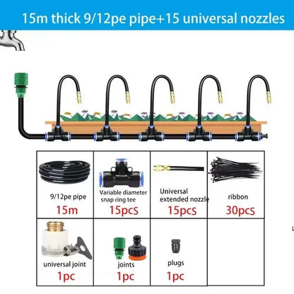 Universal Automatic Irrigation Sprinkler Kit for Efficient Watering - Smarsty