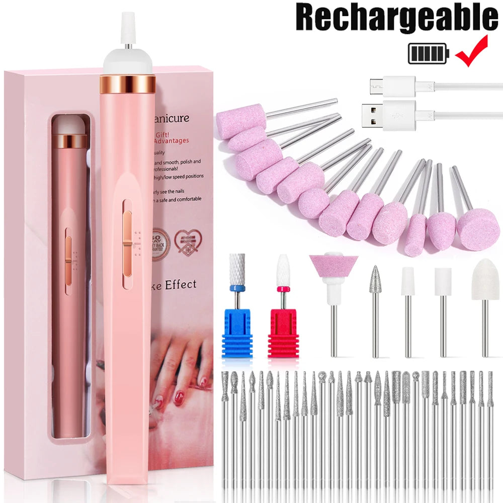 Portable Electric Nail File with 4 Speed Options - Smarsty
