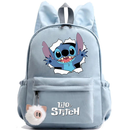 HOT Disney Lilo Stitch Backpack for Girl Boy Student Teenager Children Rucksack Women Casual School Bags Kids Birthday Gift Toy - Smarsty