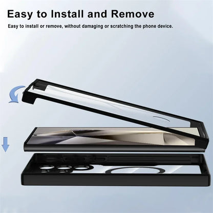 Smarsty 360 Degree Shockproof MagSafe Case Transparent Cover -