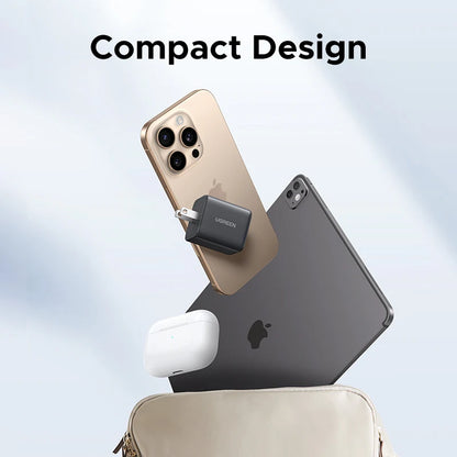 【US Plug】UGREEN 20W 30W GaN Charger Mini PD 3.0 USB C Phone Charger For iPhone 16 15 14 Pro Samsung S25 Xiaomi Tablet iPad Air