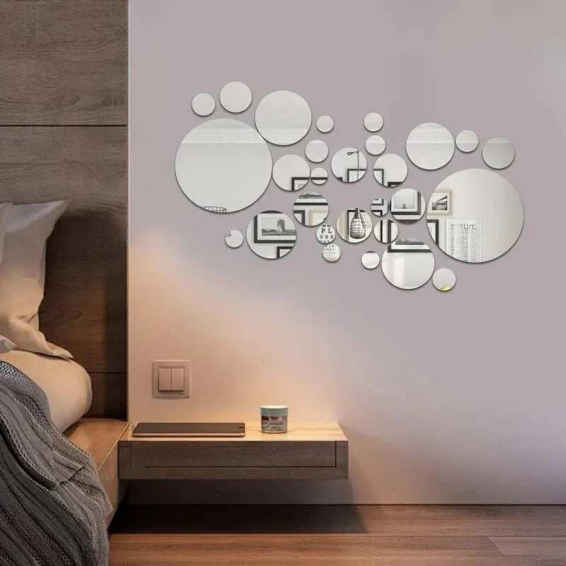 3D Acrylic Mirror Wall Stickers for Stunning Room Decor - Smarsty