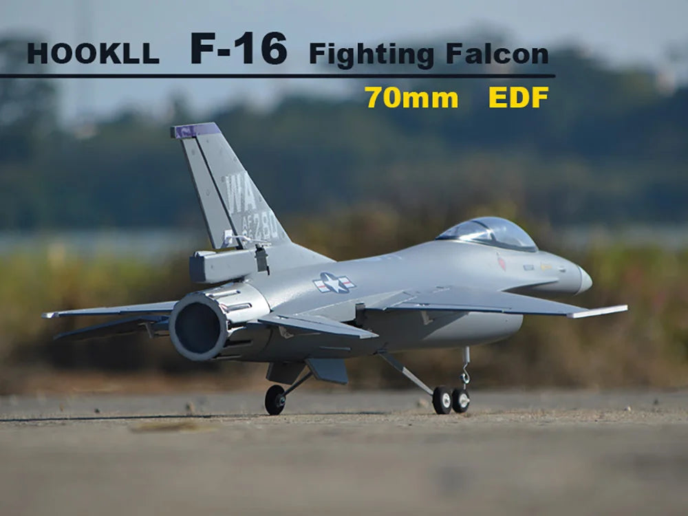 Hookll 710mm EDF Plane Jet F16 Fighting Falcon 70mm Ducted Aircraft RC Airplane KIT/PNP