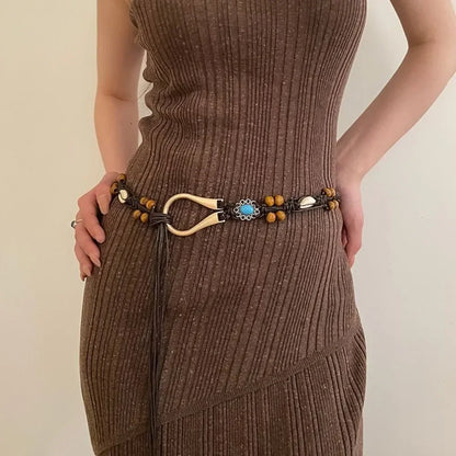 Bohemian Butterfly Tassel Waist Chain Adjustable Belt - Smarsty