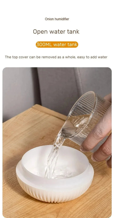 Onion Shape Humidifier with Night Light for Quiet Sleep - Smarsty