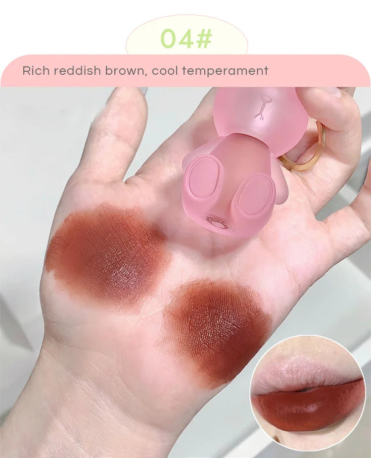 Gege Bear Rabbit Lip Glaze Long Lasting Matte Velvet Finish - Smarsty