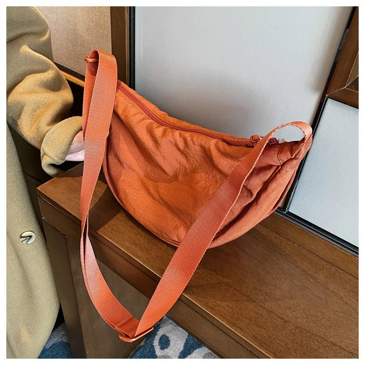 Casual Nylon Crossbody Bag for Women Large Capacity - Smarsty