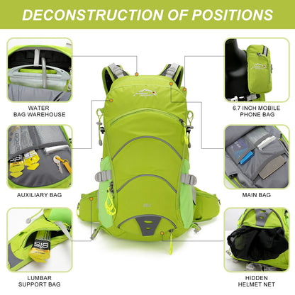 Mountaineering backpack 20 liters men's and women's outdoor sports bag waterproof camping hiking rain