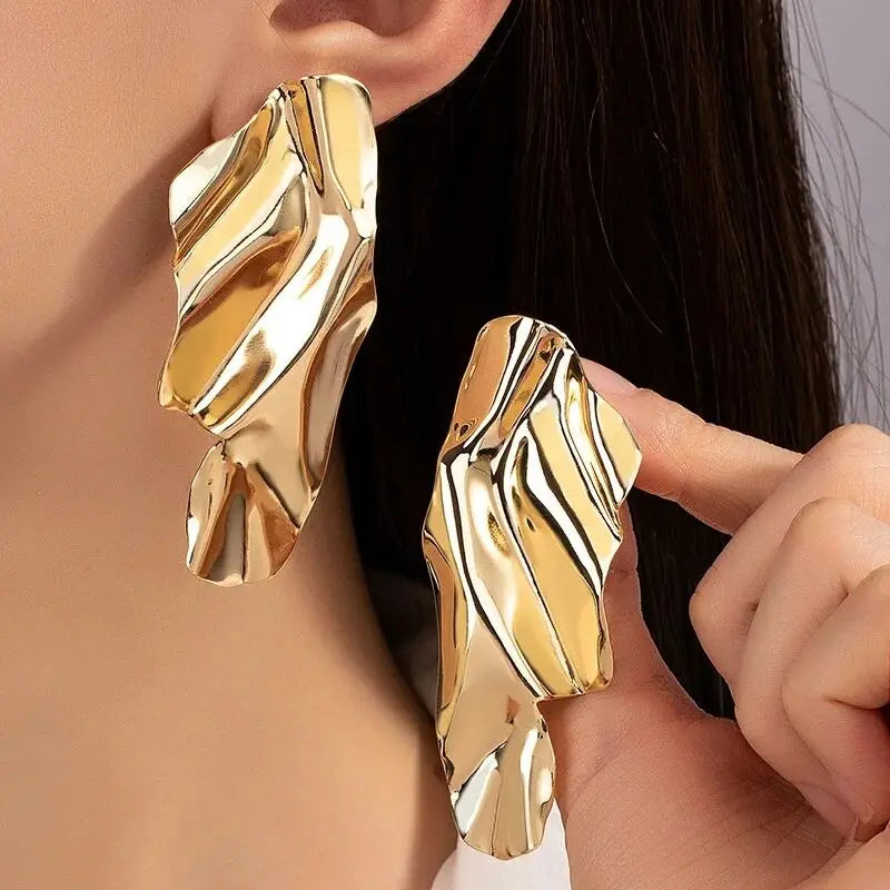 Statement Long Dangle Earrings for Women Big Twisted Style - Smarsty