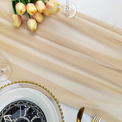 Chiffon Table Runner for Elegant Wedding and Party Decor - Smarsty