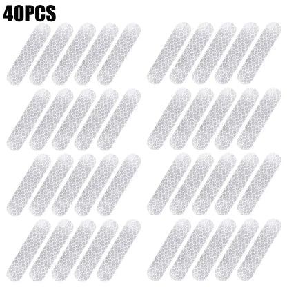 80-10PCS Helmet Safety Warning Reflective Stickers Strip Waterproof High Visibility Reflector Tape For Night Riding Walking Car by Smarsty