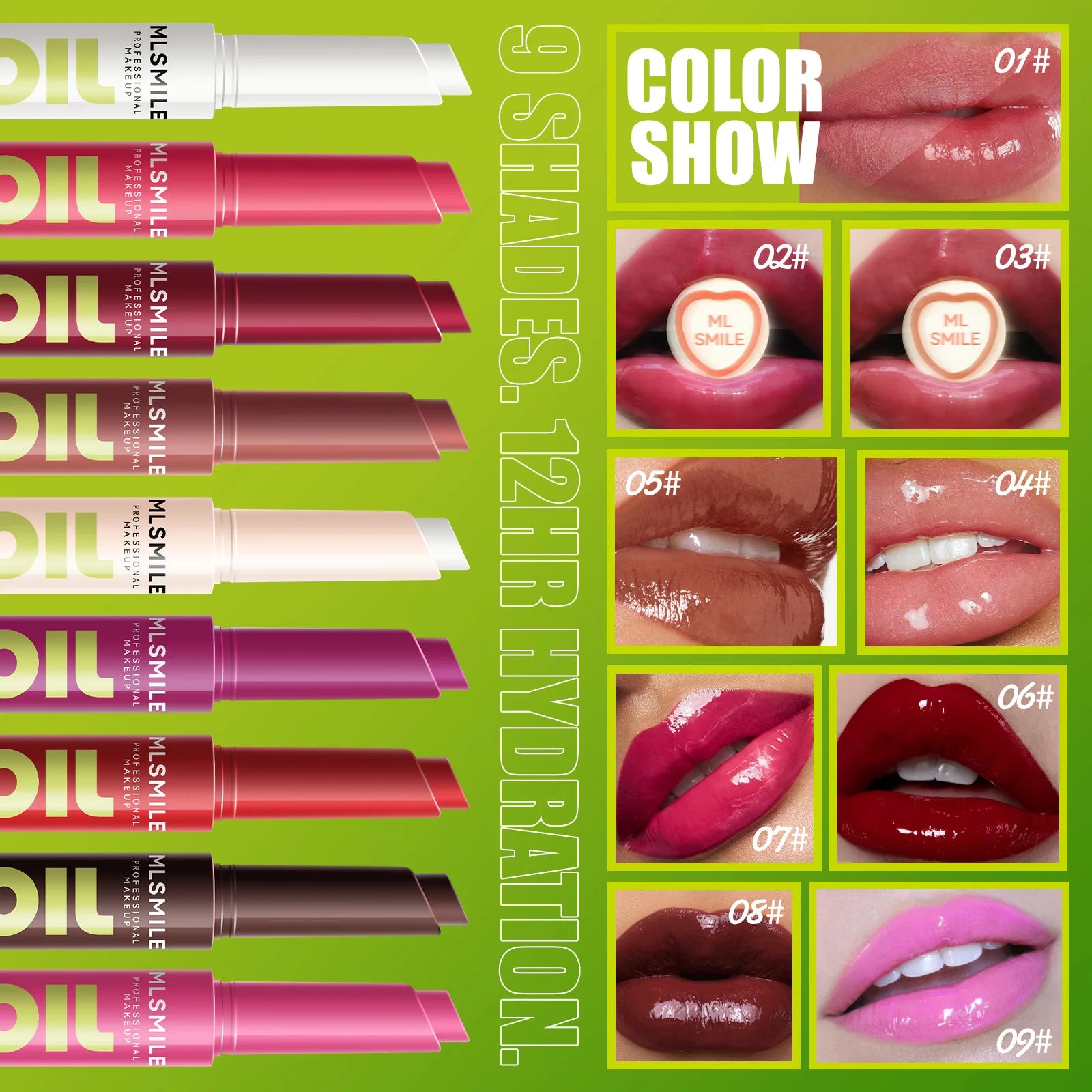 Multicolor Silky Lip Gloss for Hydration and Shine - Smarsty