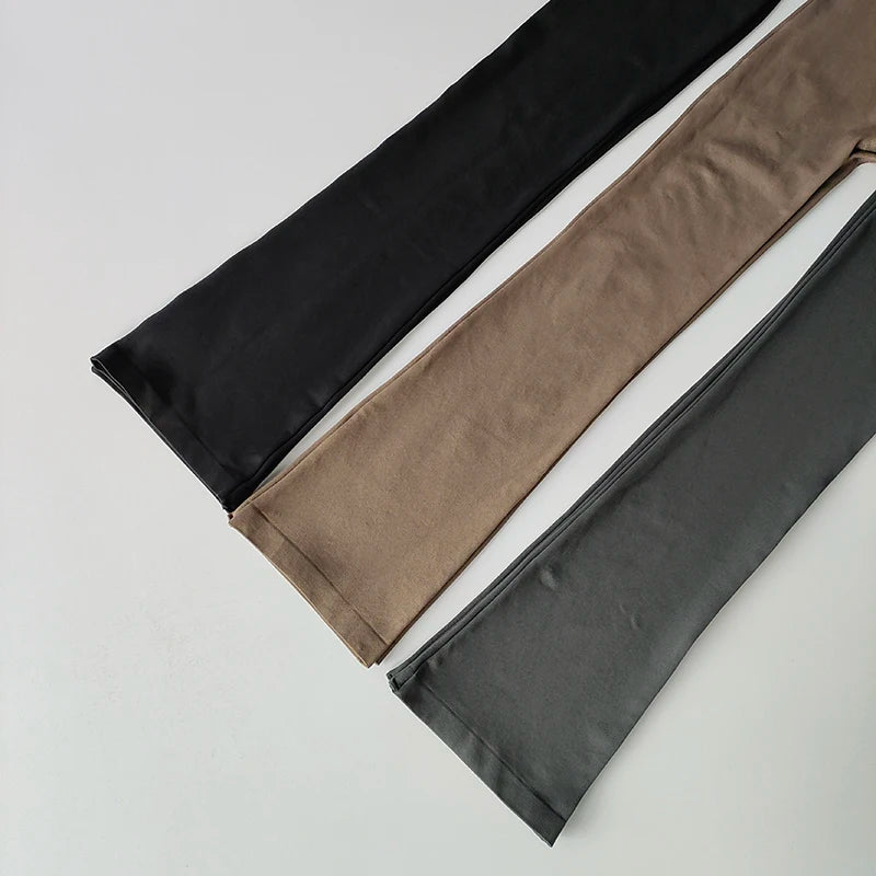 High Waisted Compression Without Awkward Lines Micro Flared Yoga Outdoor Wear Seamless Elastic Fitness Pants Lifting Leggings - Smarsty