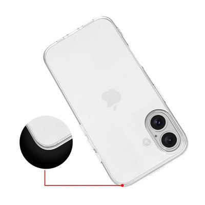 Ultra Thin Transparent Silicone Case For iPhone 16 - Smarsty