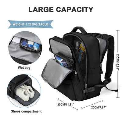 Women Backpack Travel Cabin Airplane Wizzair 40x30x20 Backpack Travel Cabin Hand Luggage Handbag Mens Backpack Notebook Backpack - Smarsty
