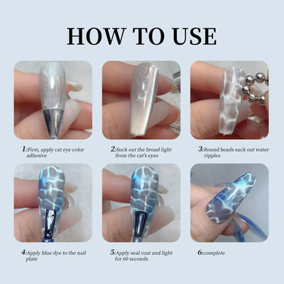 Round Magnetic Bead Nail Art Tools for Stunning Cat Eye Designs - Smarsty
