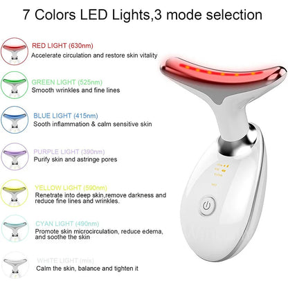7 Colors Anti Wrinkle Facial Massager for Skin Tightening - Smarsty