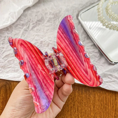Vintage Floral Hair Claw Clip Elegant Colorful Design - Smarsty