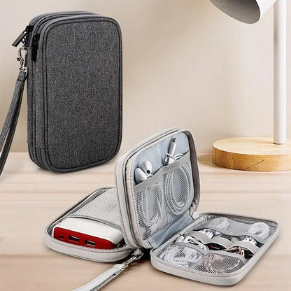 Portable Travel Cable Organizer Bag With Multi Layer - Smarsty