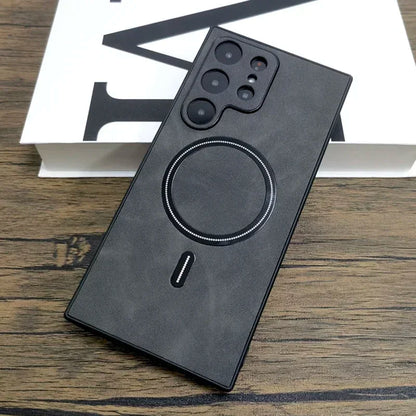 Luxury Leather Case For Samsung Galaxy MagSafe Wireless - Smarsty