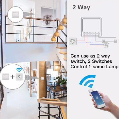 Tuya WiFi Mini Smart Switch Module for Voice Control - Smarsty