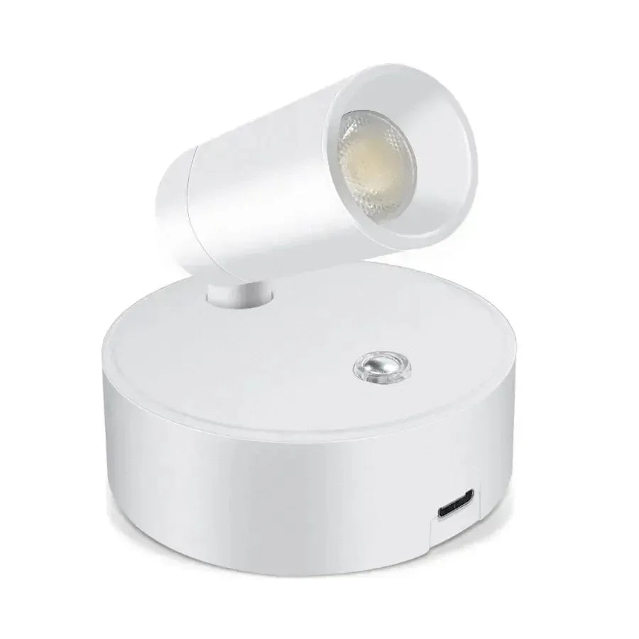 Dimmable LED Wireless USB Rechargeable Wall Spotlight - Smarsty