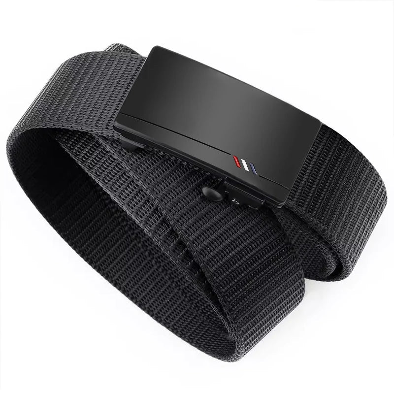 Casual Men's Nylon Belt Breathable Automatic Buckle - Smarsty