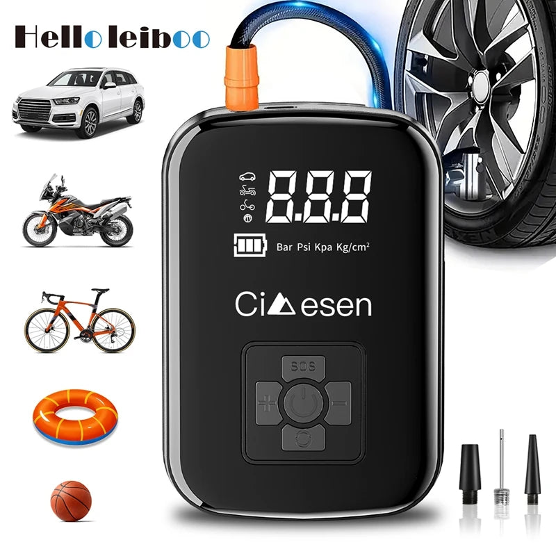 Cordless Wireless Air Pump Portable Tire Inflator 150 PSI - Smarsty
