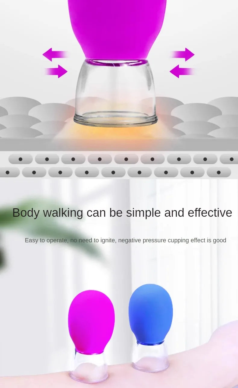 Silicone Cupping Massage Set for Anti-Aging Treatment - Smarsty