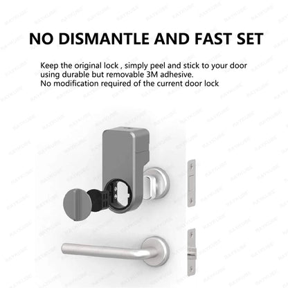 A1 Pro Bluetooth Smart Door Lock With Easy Installation - Smarsty